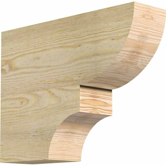 4"W x 12"H x 16"L Ridgewood Rough Sawn Rafter Tail, Douglas Fir