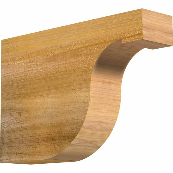 4"W x 12"H x 18"L Del Monte Rough Sawn Rafter Tail, Western Red Cedar