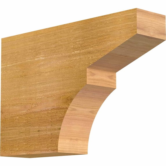 4"W x 12"H x 18"L Monterey Rough Sawn Rafter Tail, Western Red Cedar