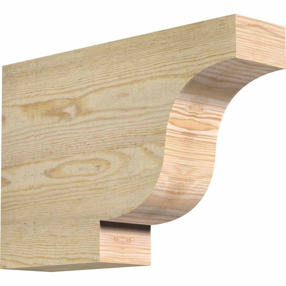 Ekena Millwork Newport Rough Sawn Rafter Tail - Douglas Fir - 4" x 12" x 18"