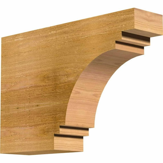 4"W x 12"H x 18"L Pescadero Rough Sawn Rafter Tail, Western Red Cedar