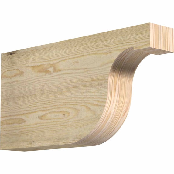 4"W x 12"H x 24"L Del Monte Rough Sawn Rafter Tail, Douglas Fir