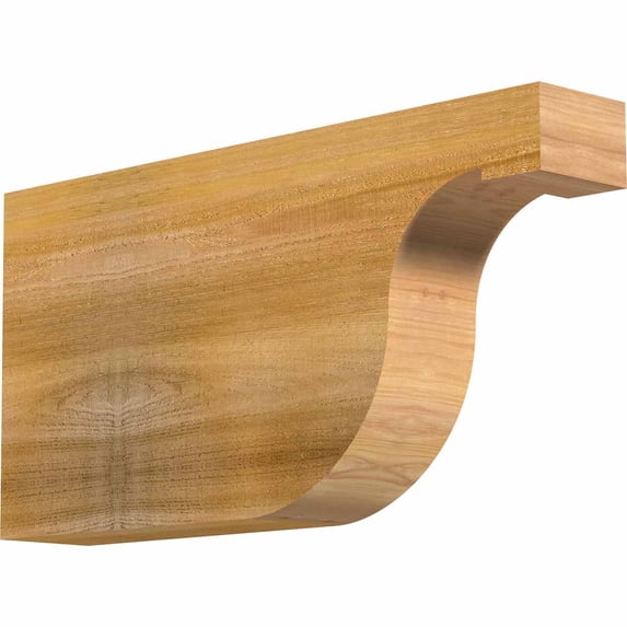 4"W x 12"H x 24"L Del Monte Rough Sawn Rafter Tail, Western Red Cedar