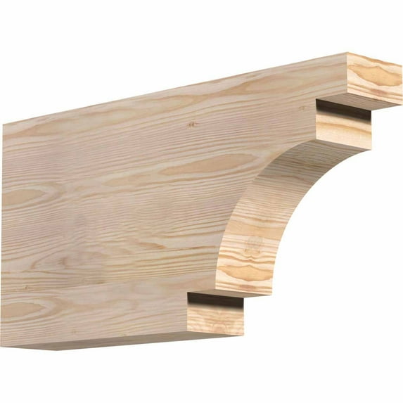 4"W x 12"H x 24"L Mediterranean Rough Sawn Rafter Tail, Douglas Fir