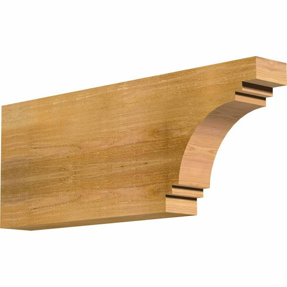4"W x 12"H x 32"L Pescadero Rough Sawn Rafter Tail, Western Red Cedar