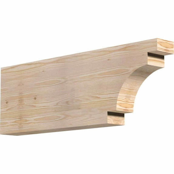 4"W x 12"H x 36"L Mediterranean Rough Sawn Rafter Tail, Douglas Fir