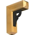 thumbnail image 1 of 4"W x 13 1/2"D x 16"H Bradford Craftsman Ironcrest Rough Sawn Bracket, Western Red Cedar (2"W x 5 1/2"D x 8"H Iron Bracket), 1 of 5