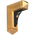 thumbnail image 1 of 4"W x 13 1/2"D x 16"H Tristan Arts & Crafts Ironcrest Rough Sawn Bracket, Western Red Cedar (1 1/2"W x 5 1/2"D x 8"H Iron Bracket), 1 of 5