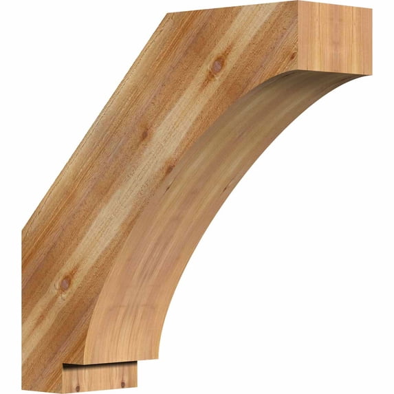 4"W x 14"D x 14"H Imperial Rough Sawn Brace, Western Red Cedar