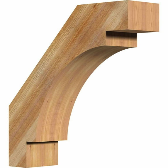 4"W x 14"D x 14"H Merced Rough Sawn Brace, Western Red Cedar