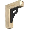 thumbnail image 1 of 4"W x 15 1/2"D x 18"H Bradford Craftsman Ironcrest Rough Sawn Bracket, Douglas Fir (2"W x 7 1/2"D x 10"H Iron Bracket), 1 of 5