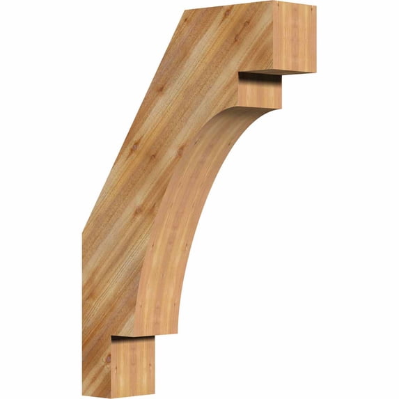 4"W x 16"D x 24"H Merced Rough Sawn Brace, Western Red Cedar