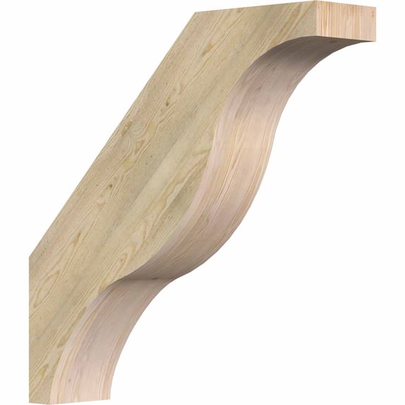 4"W x 18"D x 18"H Funston Rough Sawn Brace, Douglas Fir