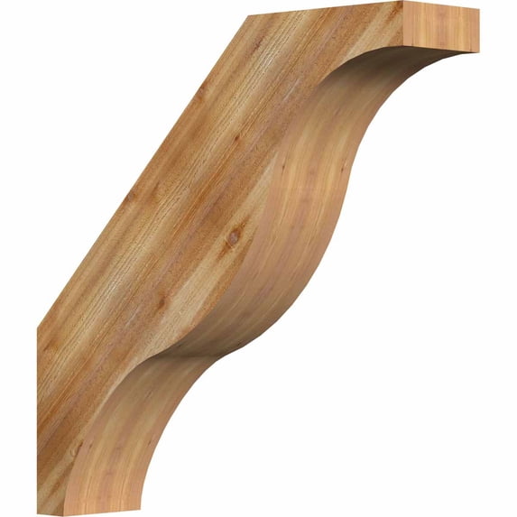 4"W x 18"D x 18"H Funston Rough Sawn Brace, Western Red Cedar