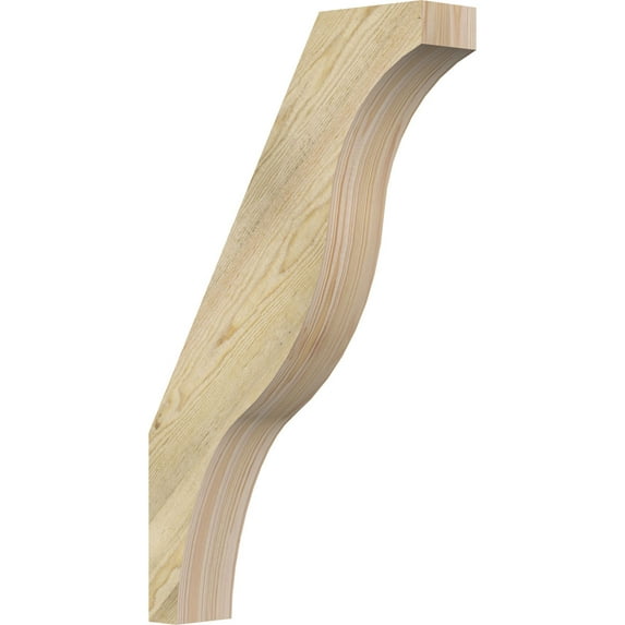 4"W x 18"D x 30"H Funston Rough Sawn Knee Brace, Douglas Fir