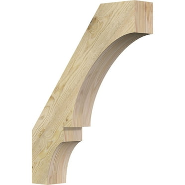 4"W x 20"D x 26"H Balboa Rough Sawn Knee Brace, Douglas Fir