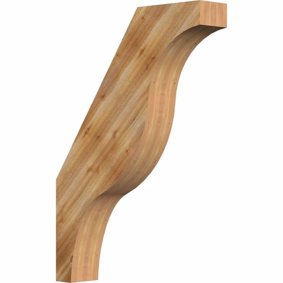4"W x 20"D x 28"H Funston Rough Sawn Brace, Western Red Cedar
