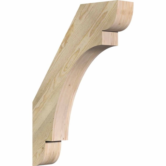 4"W x 20"D x 28"H Olympic Rough Sawn Brace, Douglas Fir