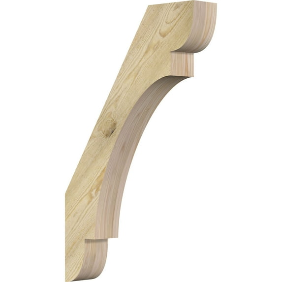 4"W x 20"D x 32"H Olympic Rough Sawn Knee Brace, Douglas Fir