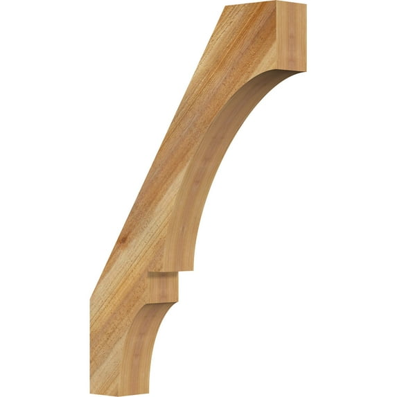 4"W x 22"D x 34"H Balboa Rough Sawn Knee Brace, Western Red Cedar
