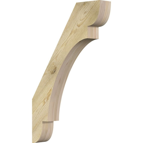 4"W x 22"D x 34"H Olympic Rough Sawn Knee Brace, Douglas Fir