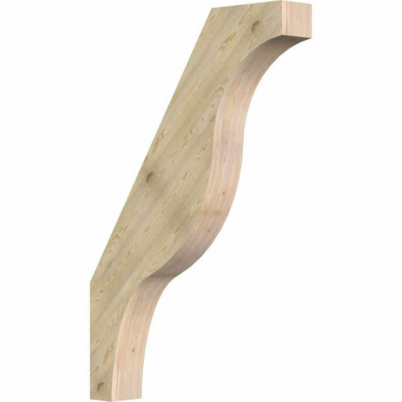 4"W x 24"D x 36"H Funston Rough Sawn Brace, Douglas Fir