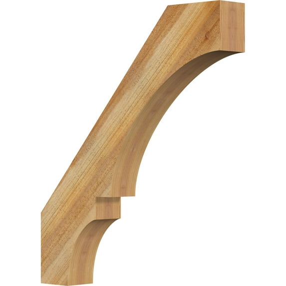 4"W x 26"D x 30"H Balboa Rough Sawn Knee Brace, Western Red Cedar
