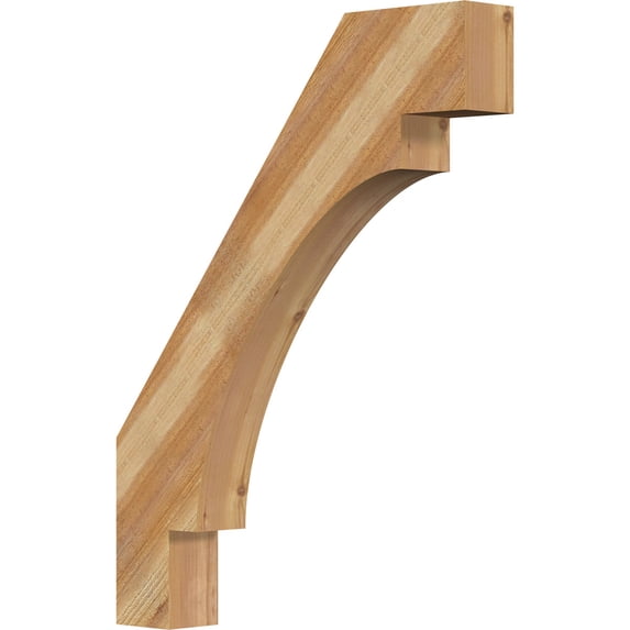 4"W x 26"D x 34"H Merced Rough Sawn Knee Brace, Western Red Cedar