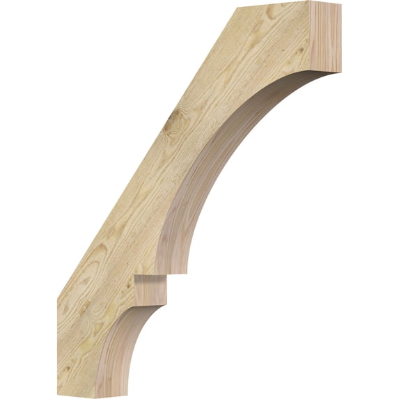 4"W x 28"D x 32"H Balboa Rough Sawn Knee Brace, Douglas Fir