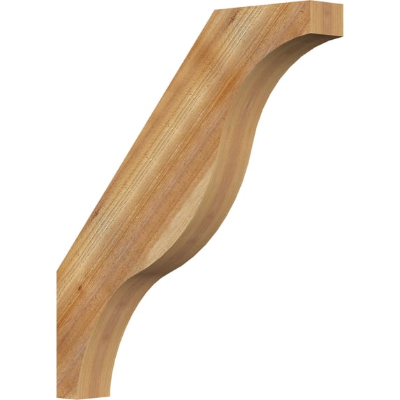 4"W x 28"D x 32"H Funston Rough Sawn Knee Brace, Western Red Cedar