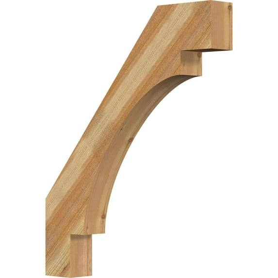 4"W x 28"D x 34"H Merced Rough Sawn Knee Brace, Western Red Cedar