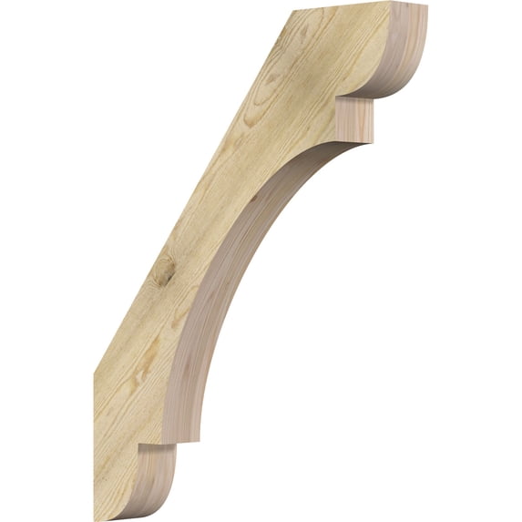 4"W x 28"D x 36"H Olympic Rough Sawn Knee Brace, Douglas Fir