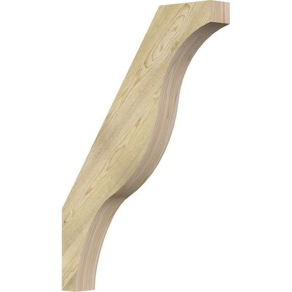 4"W x 28"D x 40"H Funston Rough Sawn Knee Brace, Douglas Fir