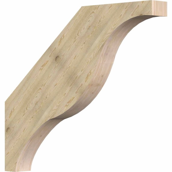 4"W x 30"D x 36"H Funston Rough Sawn Brace, Douglas Fir