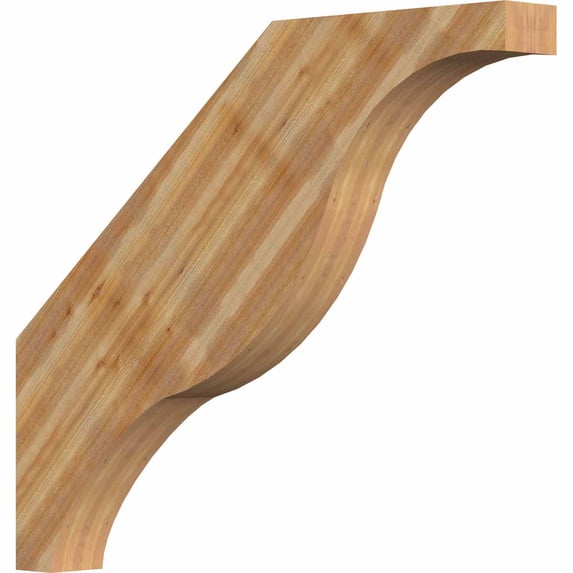 4"W x 30"D x 36"H Funston Rough Sawn Brace, Western Red Cedar