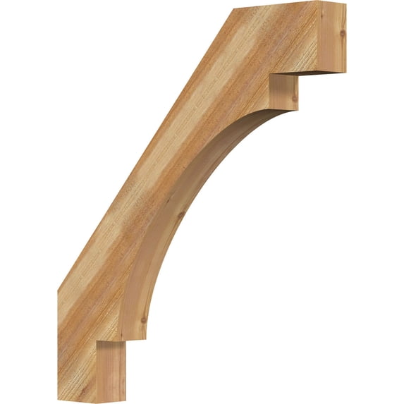 4"W x 32"D x 36"H Merced Rough Sawn Knee Brace, Western Red Cedar