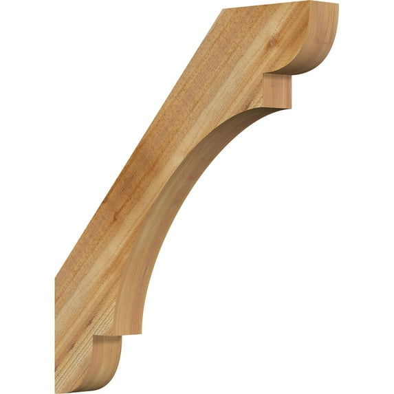 4"W x 32"D x 36"H Olympic Rough Sawn Knee Brace, Western Red Cedar