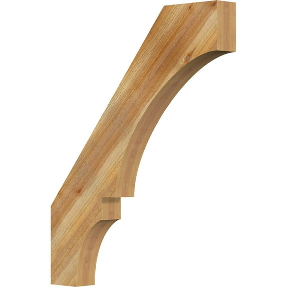 4"W x 32"D x 40"H Balboa Rough Sawn Knee Brace, Western Red Cedar