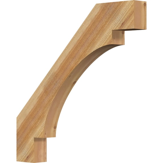 4"W x 34"D x 34"H Merced Rough Sawn Knee Brace, Western Red Cedar