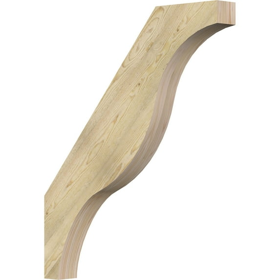 4"W x 34"D x 40"H Funston Rough Sawn Knee Brace, Douglas Fir