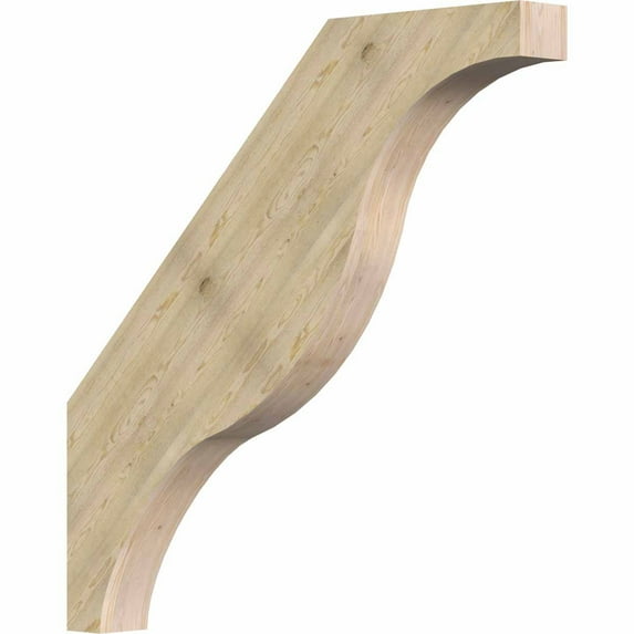 4"W x 36"D x 36"H Funston Rough Sawn Brace, Douglas Fir