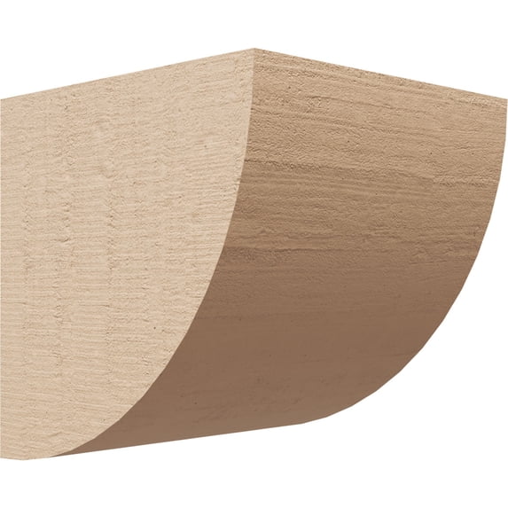 4"W x 4"D x 4"H Wide Durham Rough Cedar Woodgrain TimberThane Corbel, Primed Tan