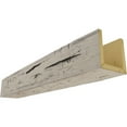 thumbnail image 1 of 4"W x 4"H x 8'L 3-Sided (U-beam) Hand Hewn Endurathane Faux Wood Ceiling Beam, Burnished Pine, 1 of 23