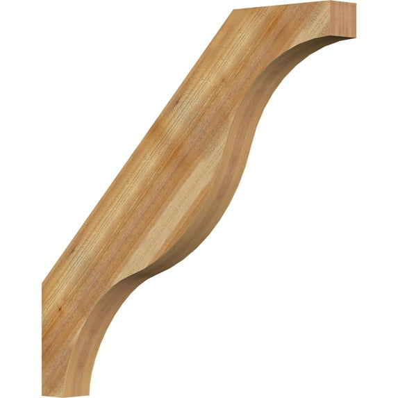 4"W x 40"D x 40"H Funston Rough Sawn Knee Brace, Western Red Cedar