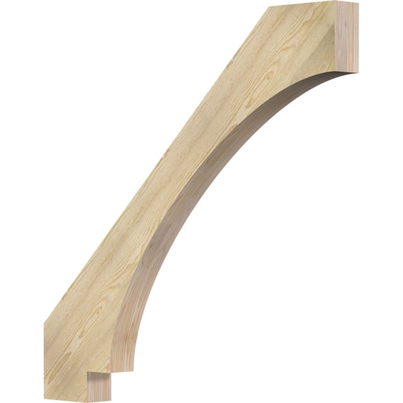 4"W x 44"D x 44"H Imperial Rough Sawn Knee Brace, Douglas Fir