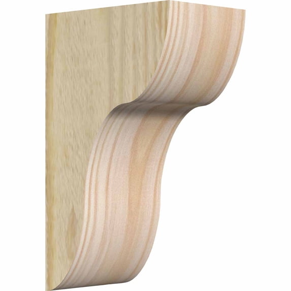 4"W x 6"D x 10"H Carmel Rough Sawn Corbel, Douglas Fir