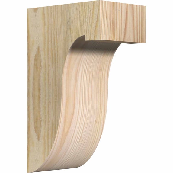 4"W x 6"D x 10"H Del Monte Rough Sawn Corbel, Douglas Fir