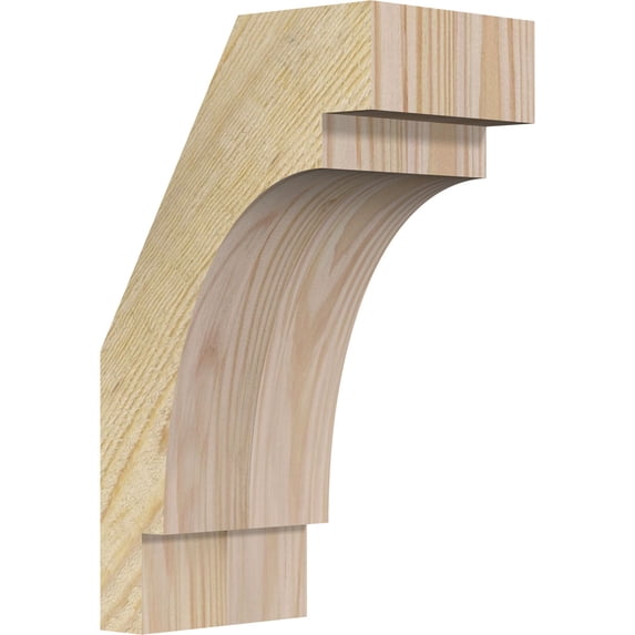 4"W x 6"D x 10"H Merced Rough Sawn Knee Brace, Douglas Fir
