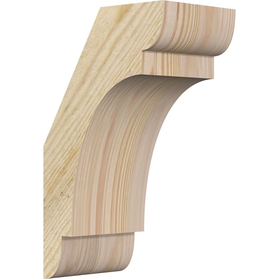 4"W x 6"D x 10"H Olympic Rough Sawn Knee Brace, Douglas Fir