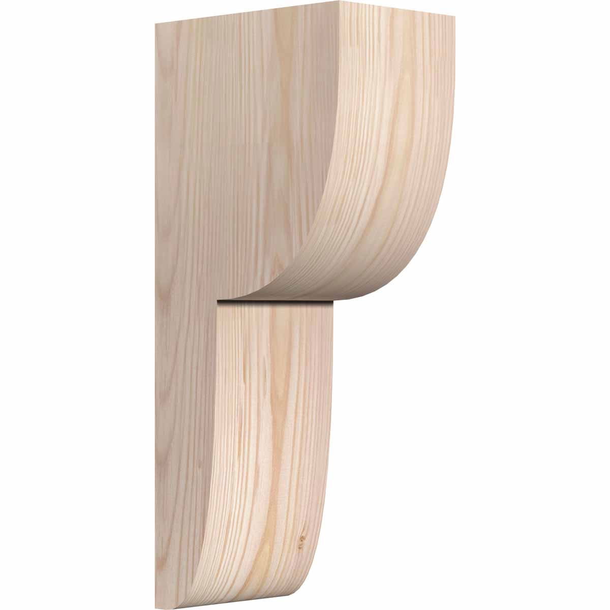 Douglas Fir Rough Sawn Rustic Wood Corbel 4"W x 6"D x 14"H
